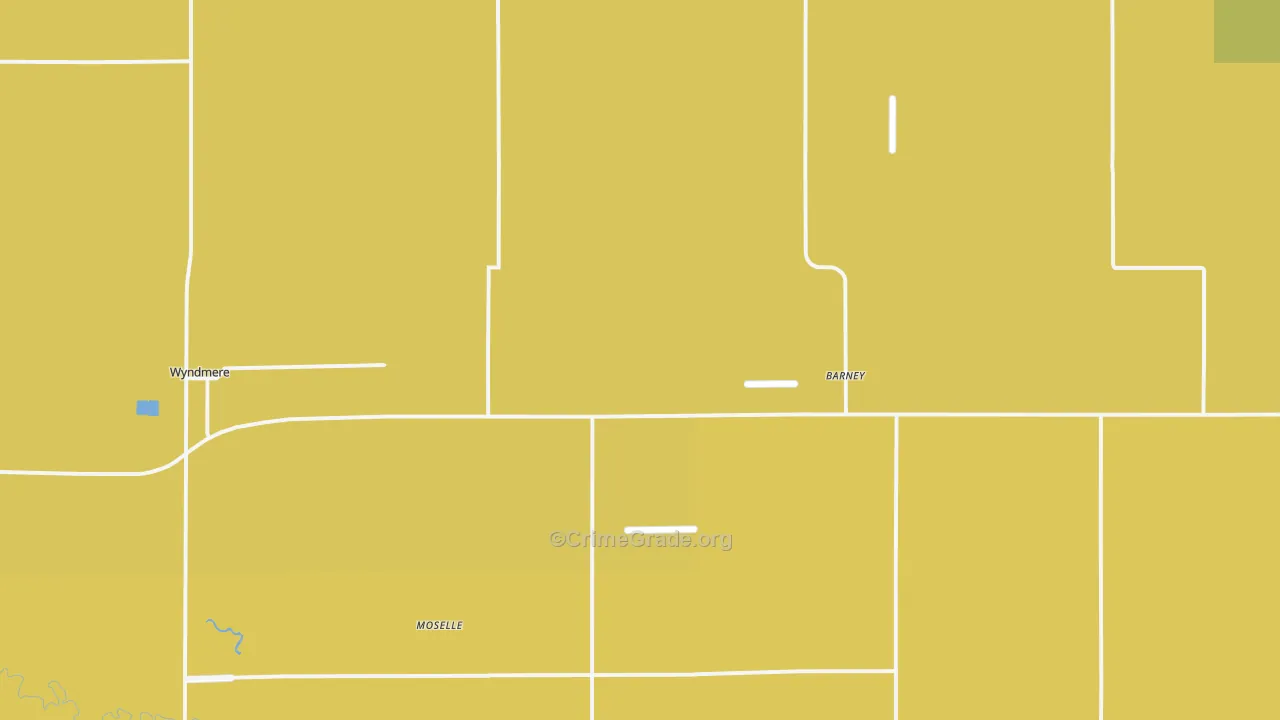 Barney, ND Map of Assault Rates