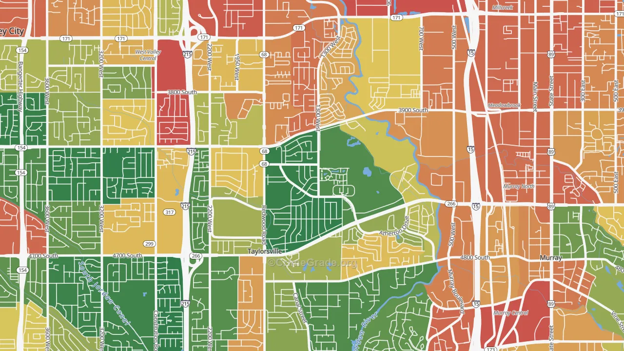 Barrington Park, Taylorsville, UT Map of Assault Rates