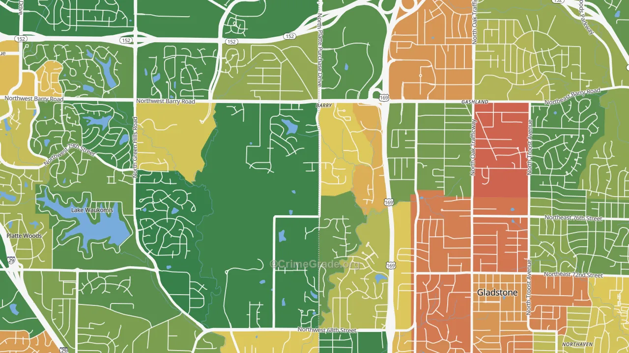 Barry Harbour, Kansas City, MO Map of Assault Rates