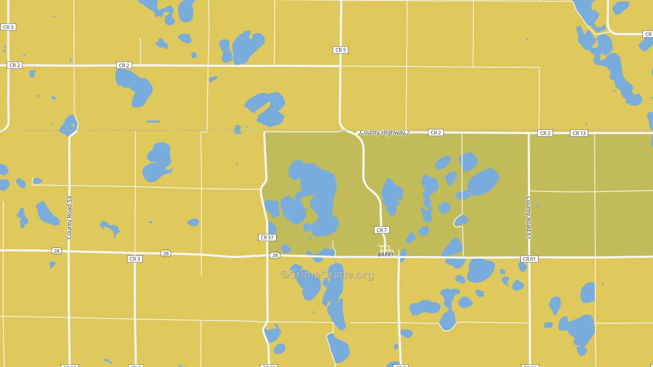 Barry, MN Map of Assault Rates