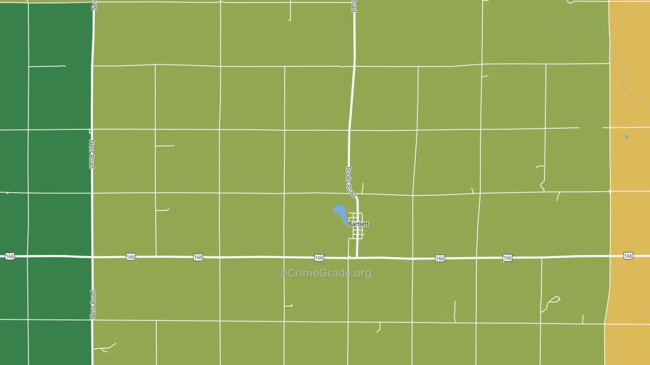 Bartlett, KS Map of Assault Rates
