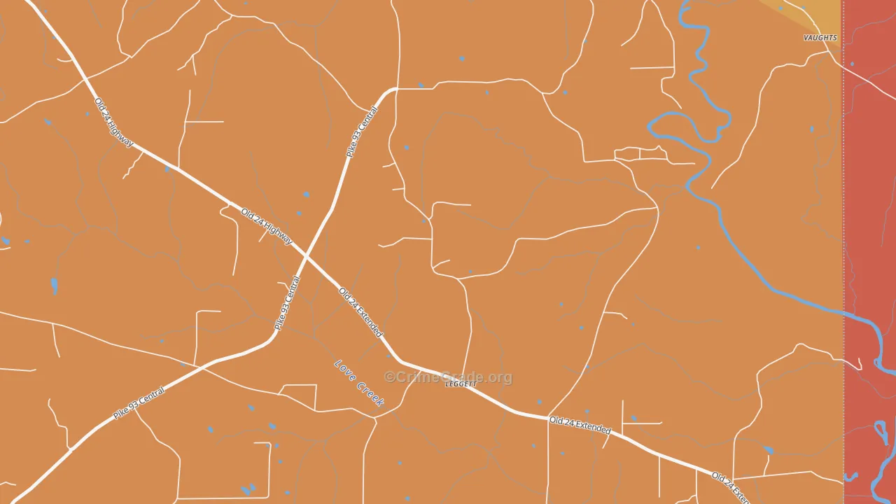 Barto, MS Map of Assault Rates