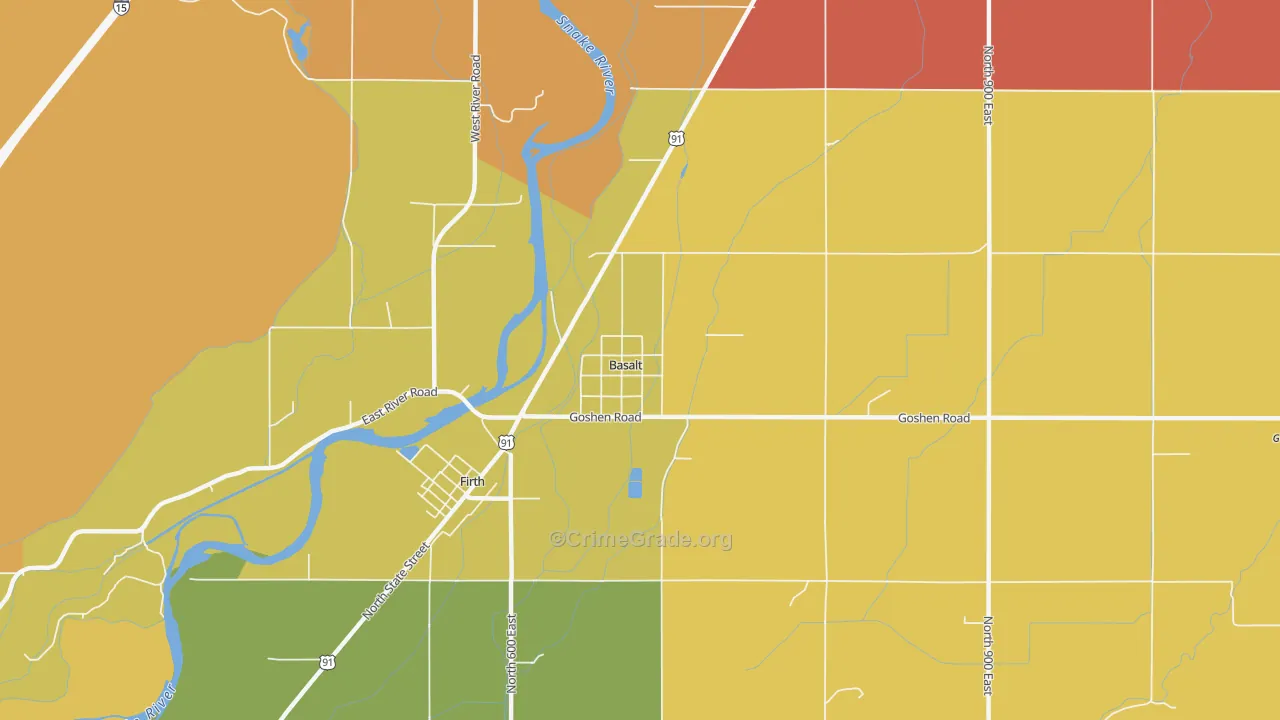 Basalt, ID Map of Assault Rates
