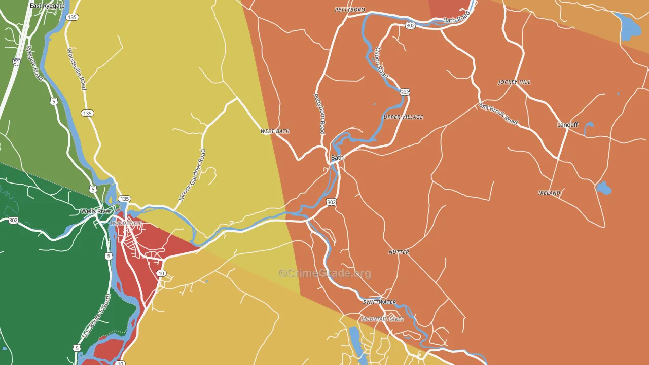 Bath, NH Map of Assault Rates