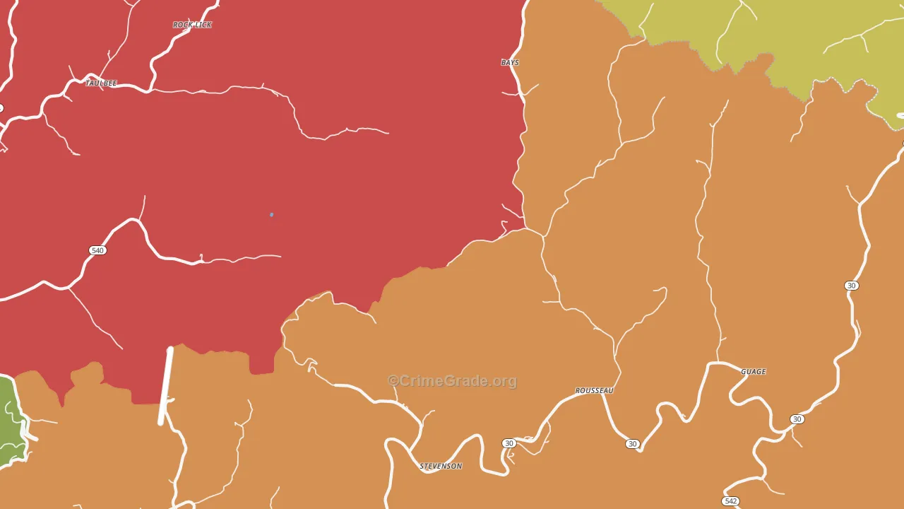 Bays, KY Map of Assault Rates
