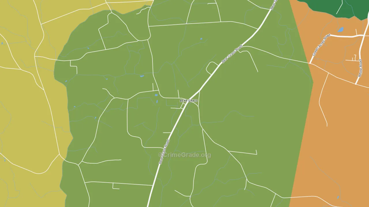 Bear Grass, NC Map of Assault Rates