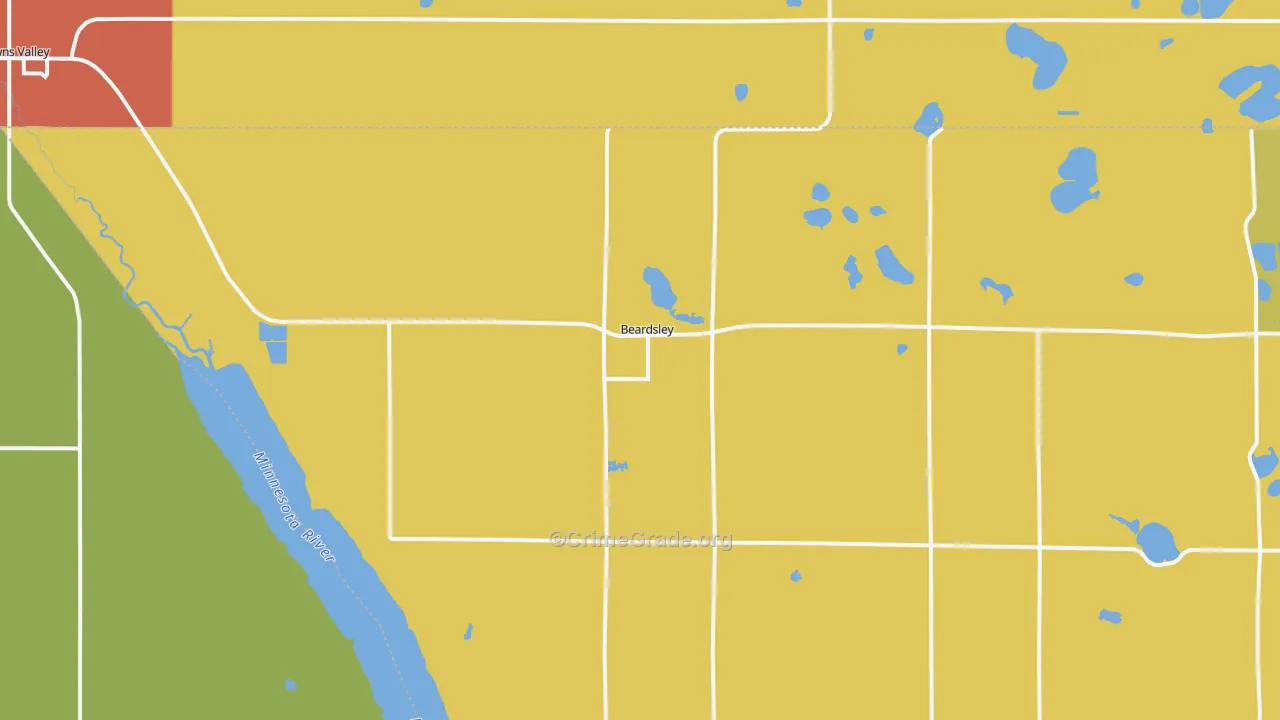 Beardsley, MN Map of Assault Rates