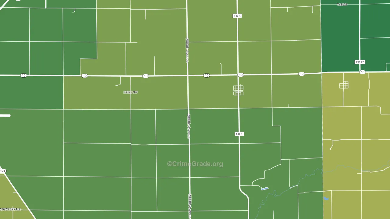 Beason, IL Map of Assault Rates