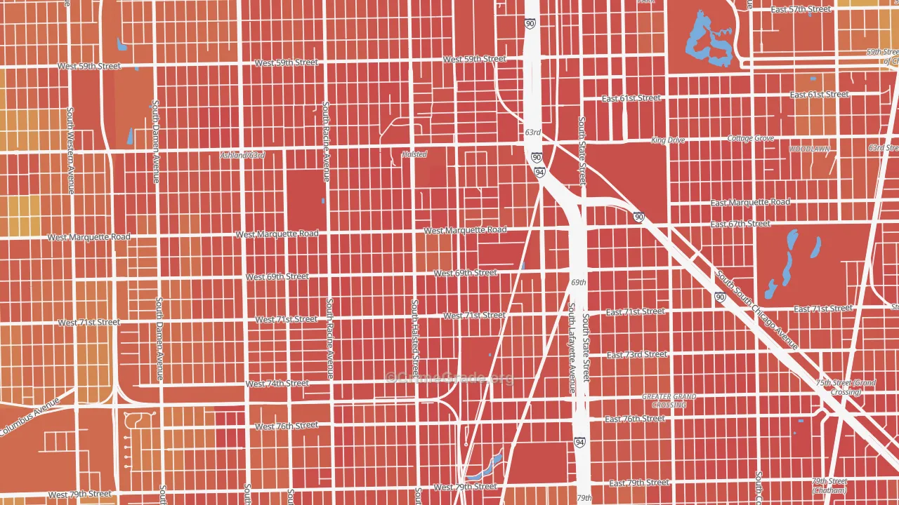 Becks Park, Chicago, IL Map of Assault Rates