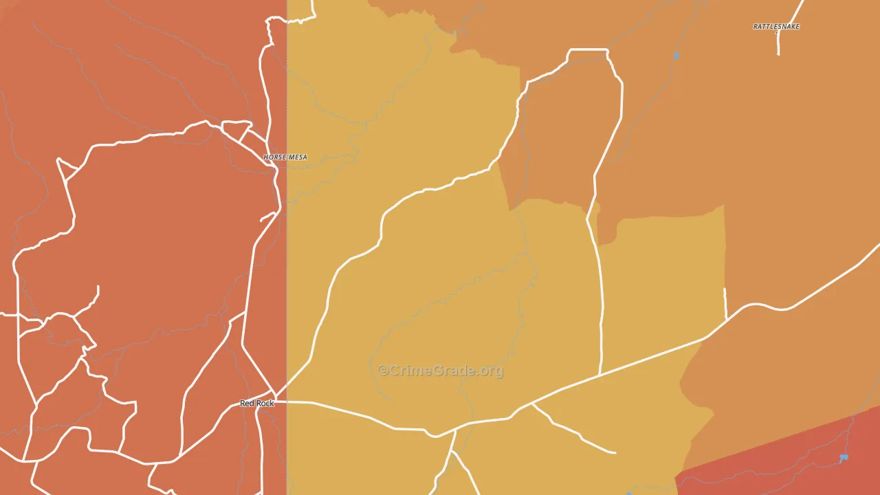 Beclabito, NM Map of Assault Rates