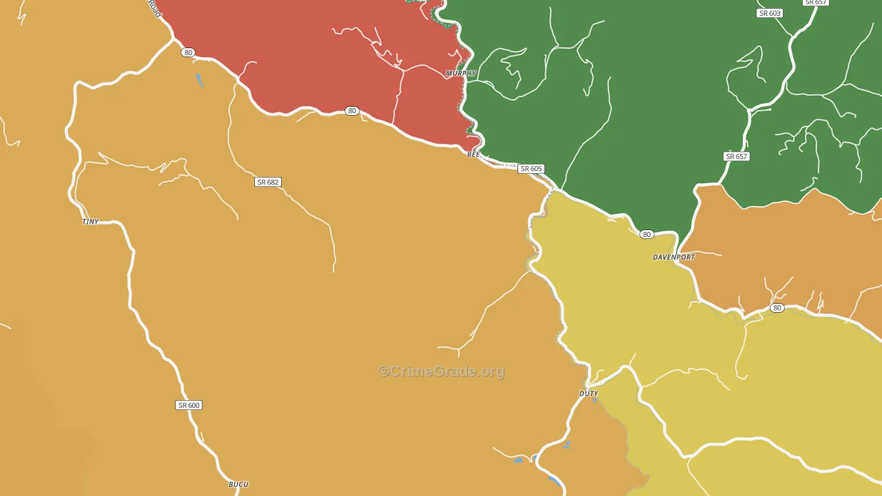 Bee, VA Map of Assault Rates
