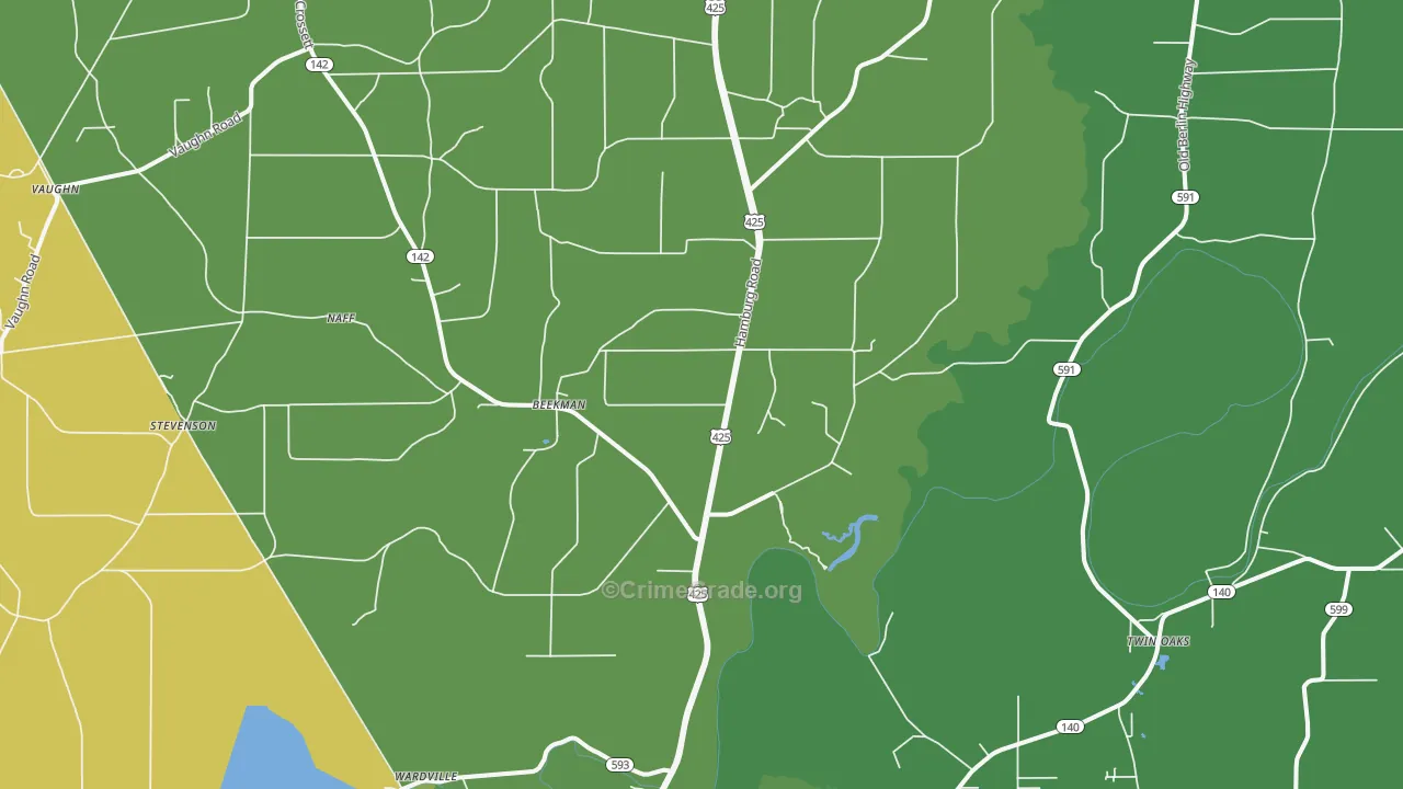 Beekman, LA Map of Assault Rates