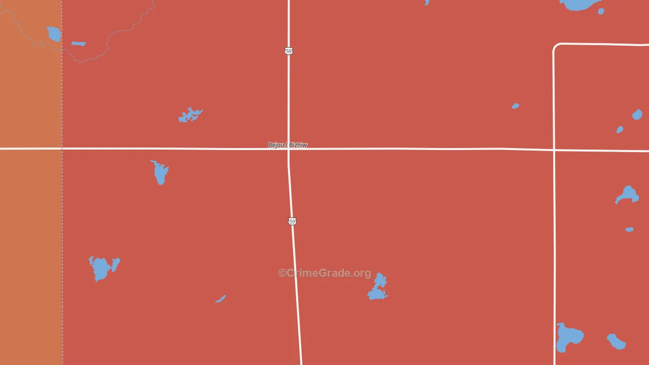Bejou, MN Map of Assault Rates