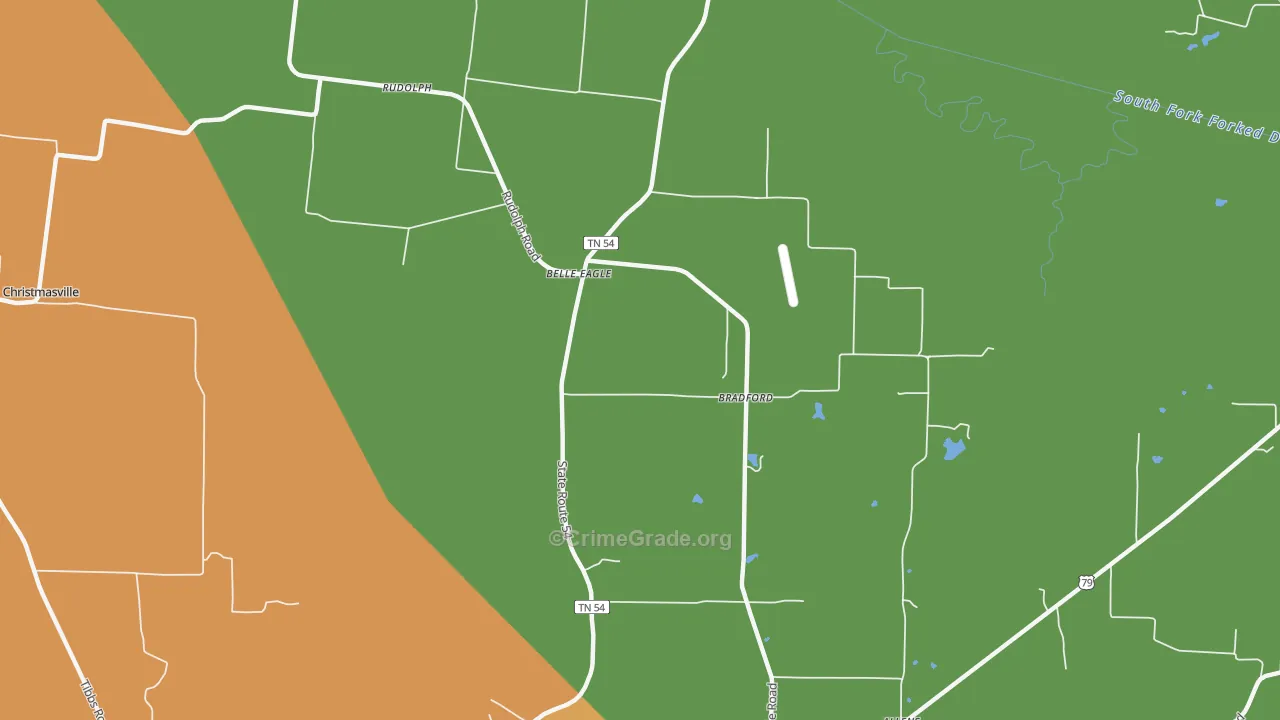 Belle Eagle, TN Map of Assault Rates