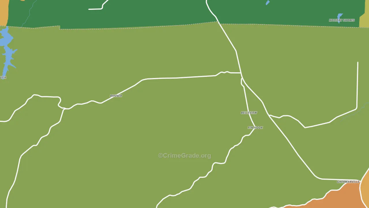 Belleview, MO Map of Assault Rates
