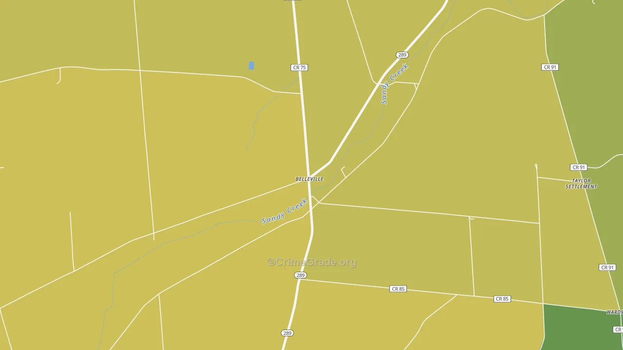 Belleville, NY Map of Assault Rates