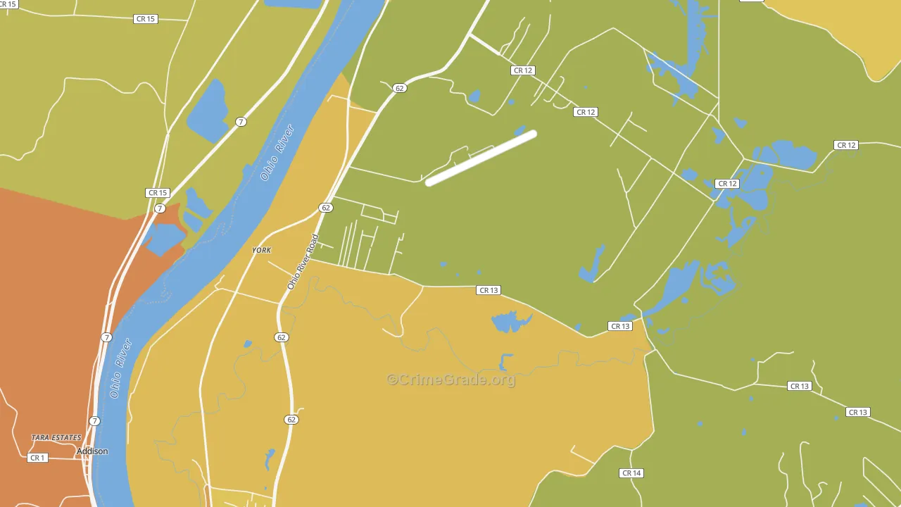 Bellmeade, WV Map of Assault Rates