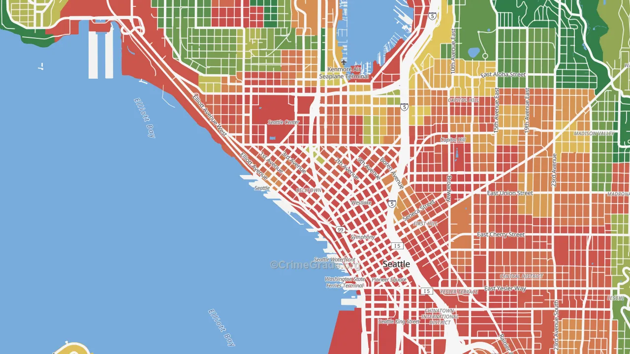 Belltown, Seattle, WA Map of Assault Rates