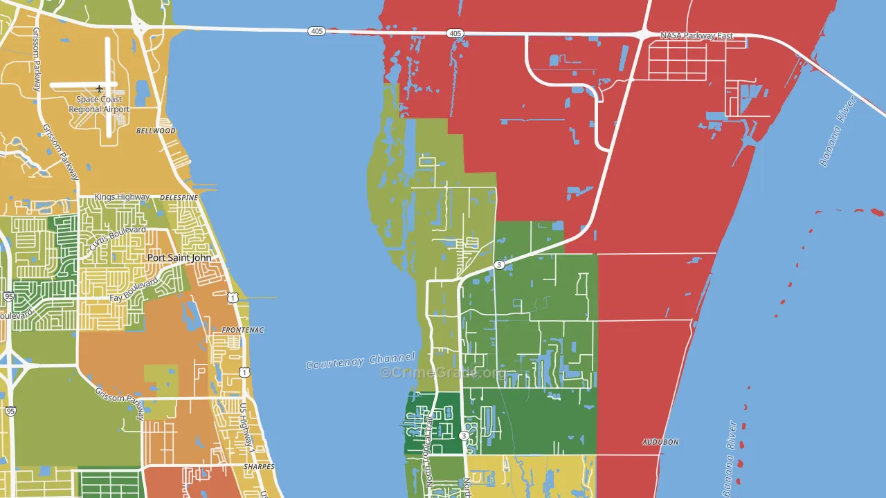 Bellwood, FL Map of Assault Rates