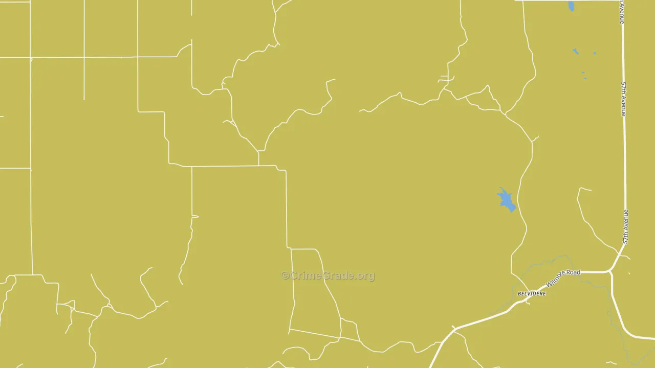 Belvidere, KS Map of Assault Rates