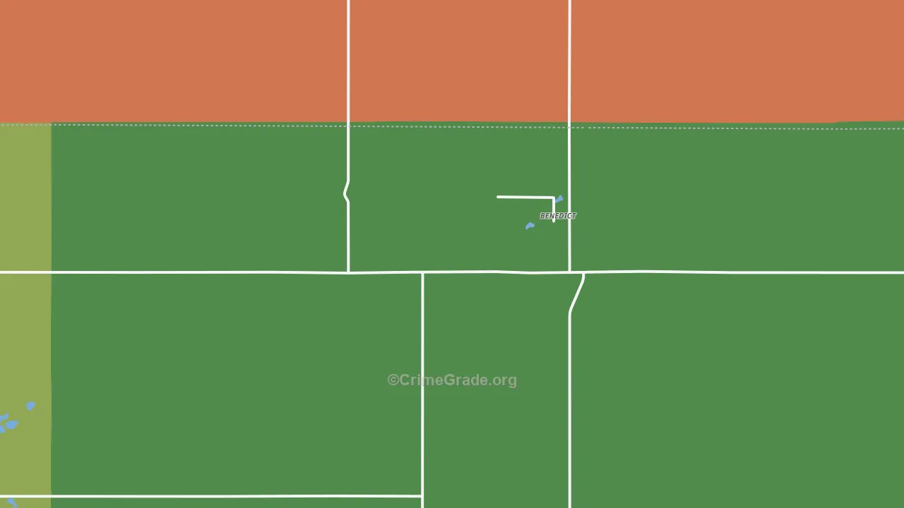 Benedict, ND Map of Assault Rates