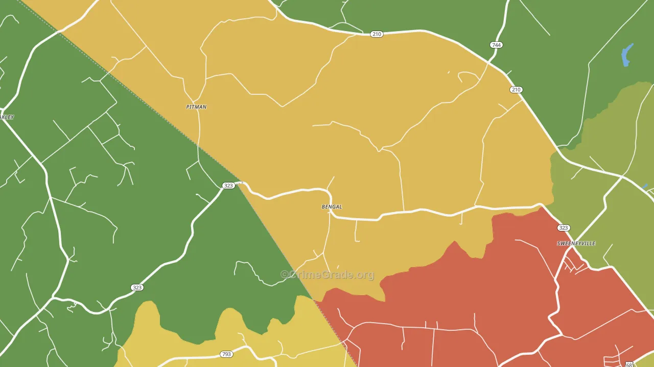 Bengal, KY Map of Assault Rates