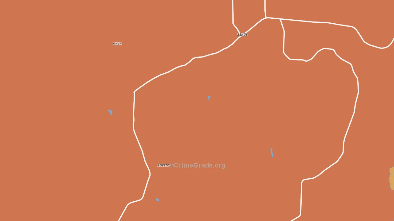 Benge, WA Map of Assault Rates