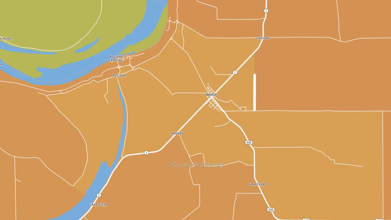 Benoit, MS Map of Assault Rates