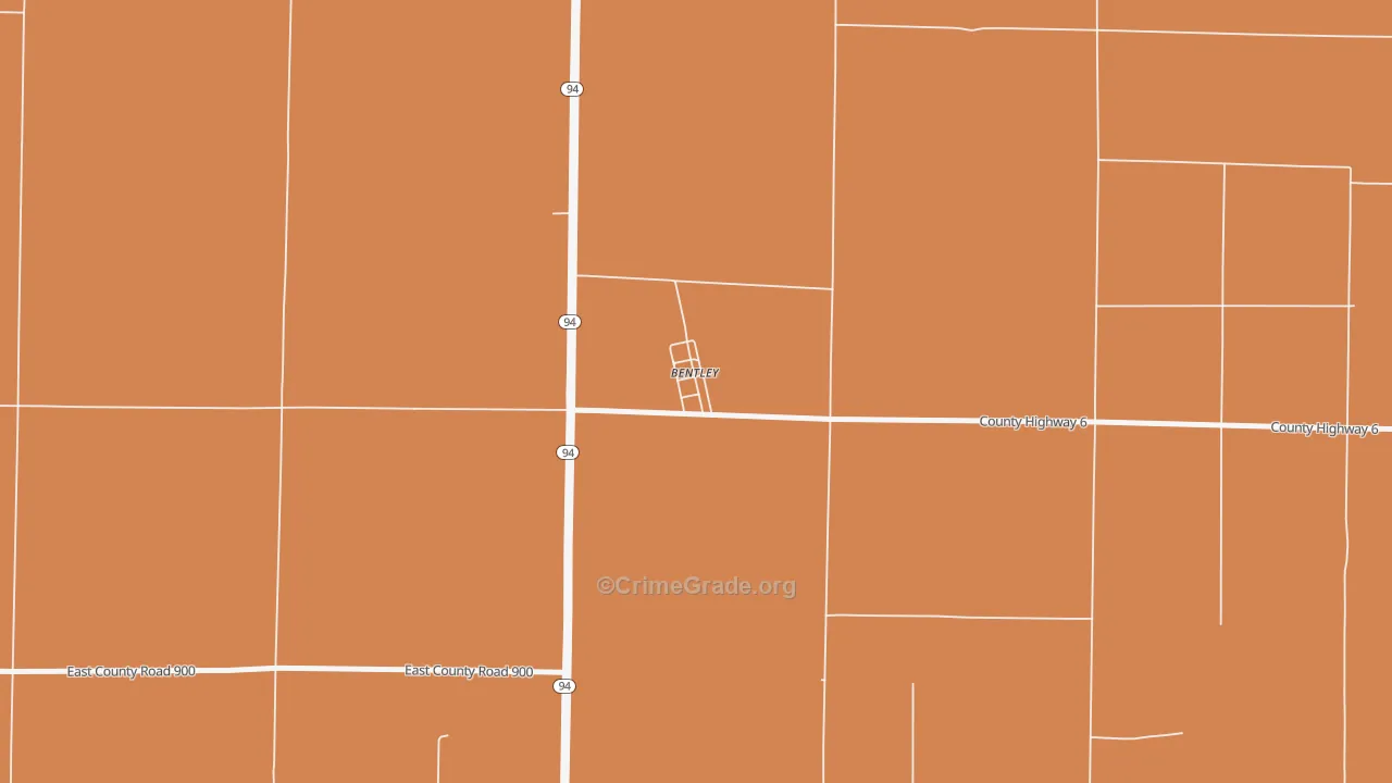 Bentley, IL Map of Assault Rates