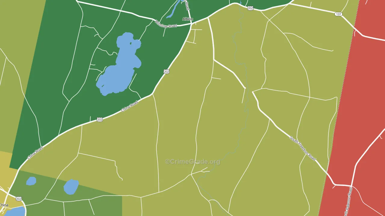 Benton, ME Map of Assault Rates