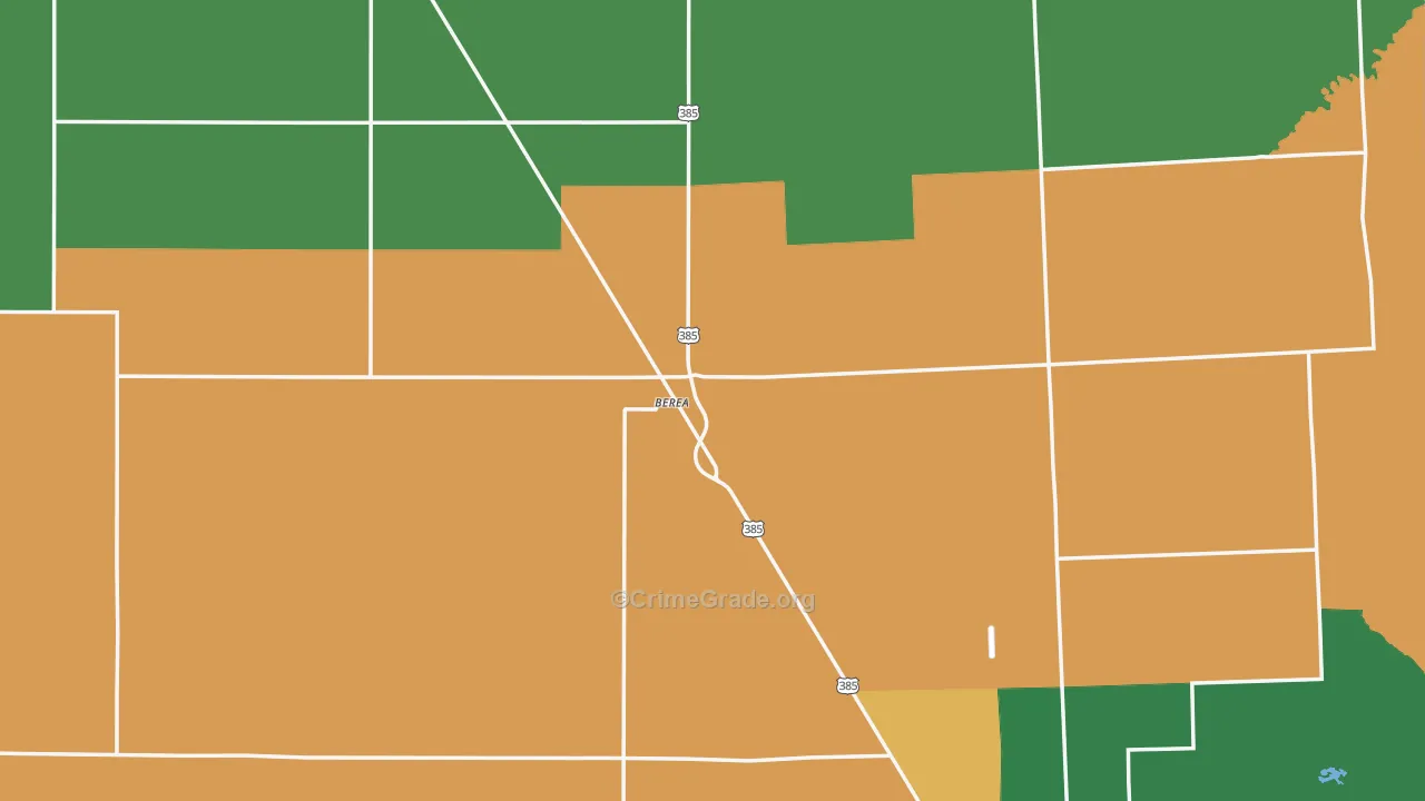 Berea, NE Map of Assault Rates