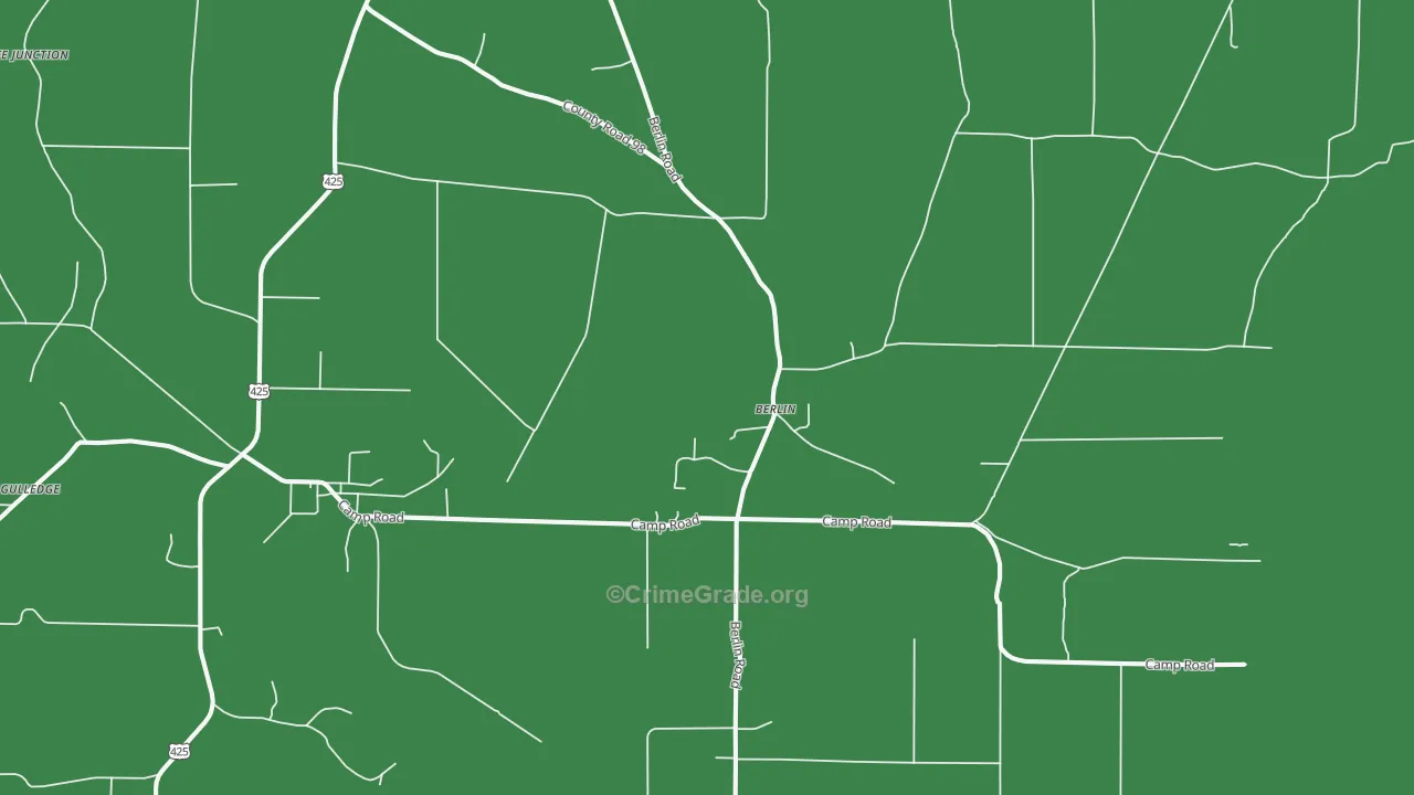 Berlin, AR Map of Assault Rates