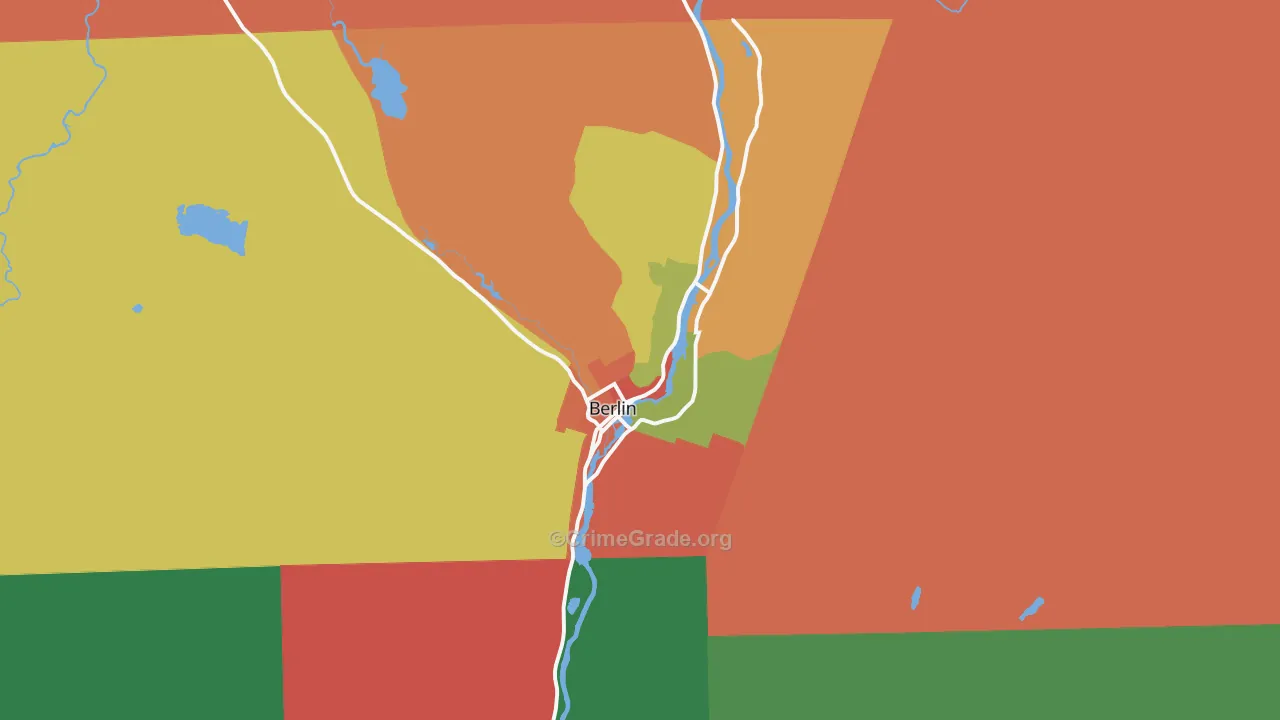 Berlin, NH Map of Assault Rates