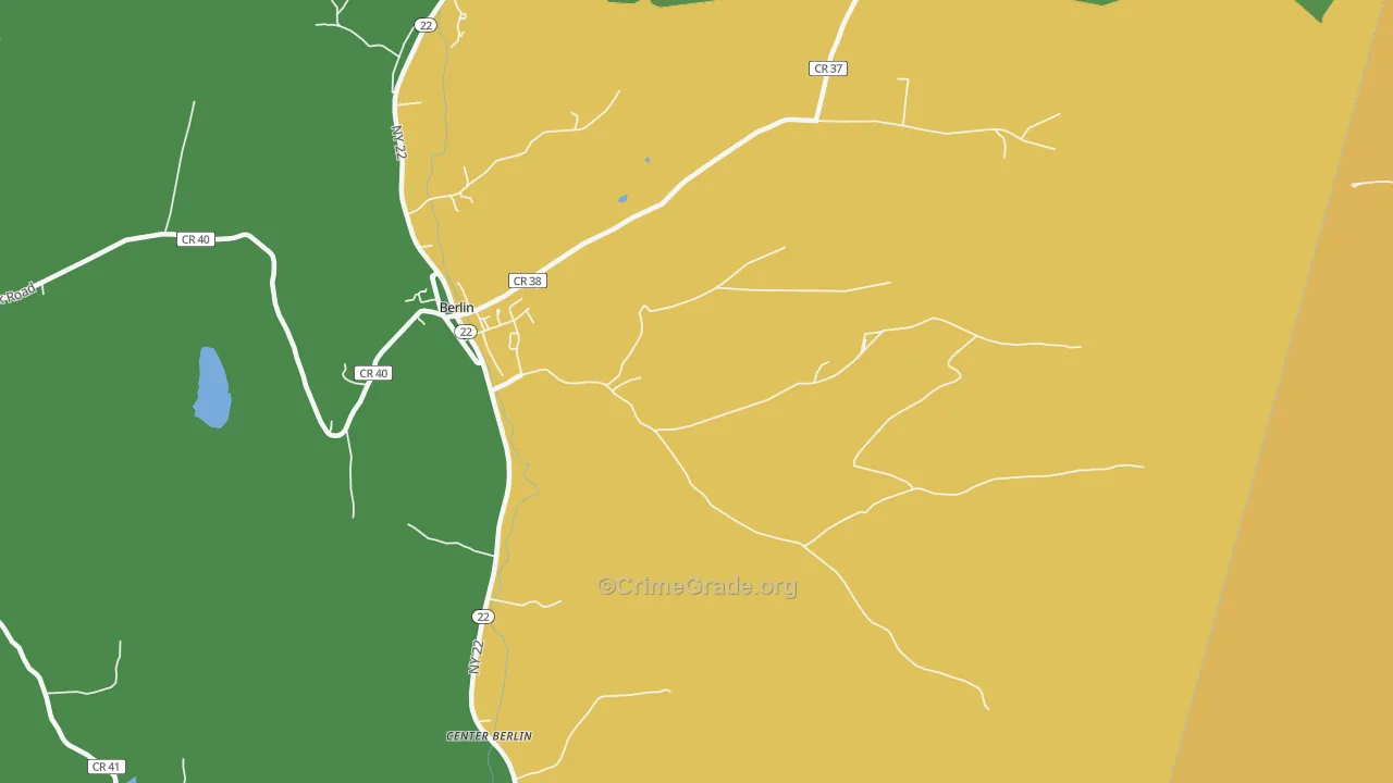 Berlin, NY Map of Assault Rates