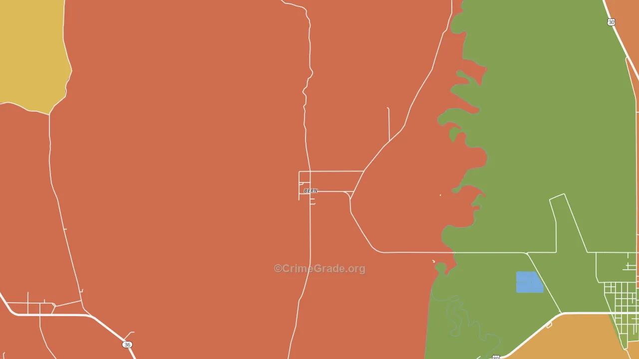 Bern, ID Map of Assault Rates