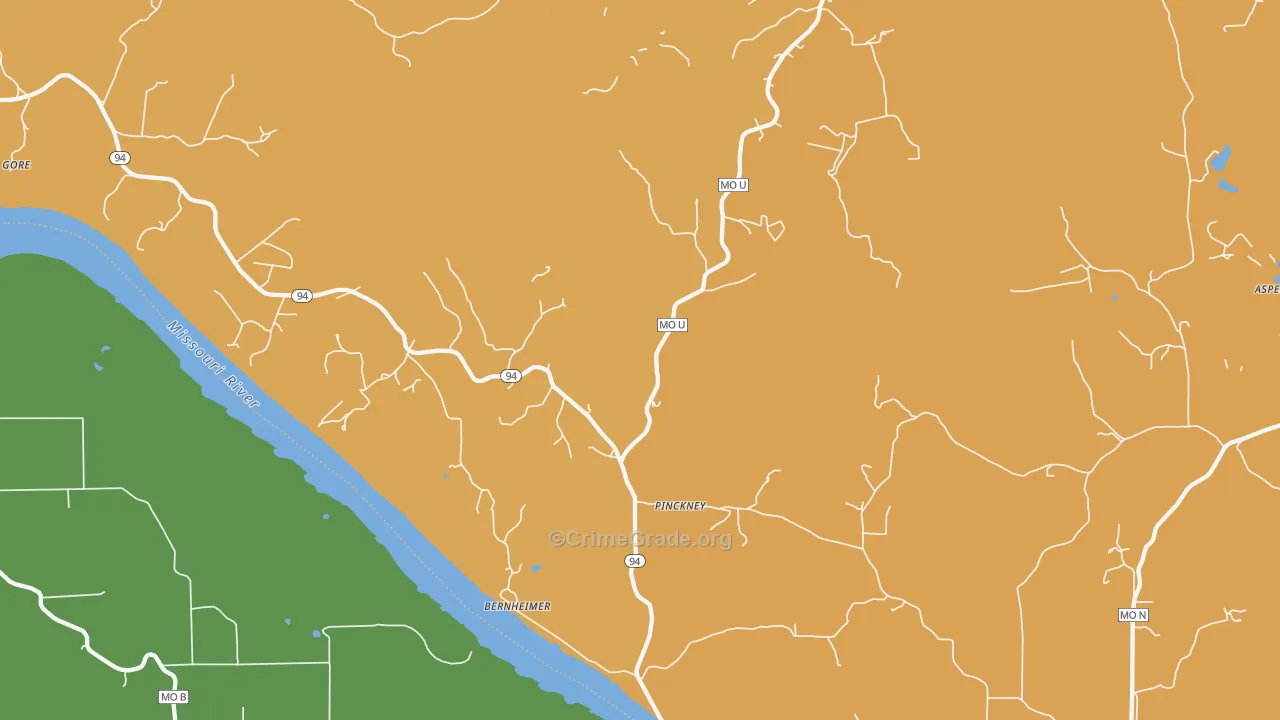 Bernheimer, MO Map of Assault Rates