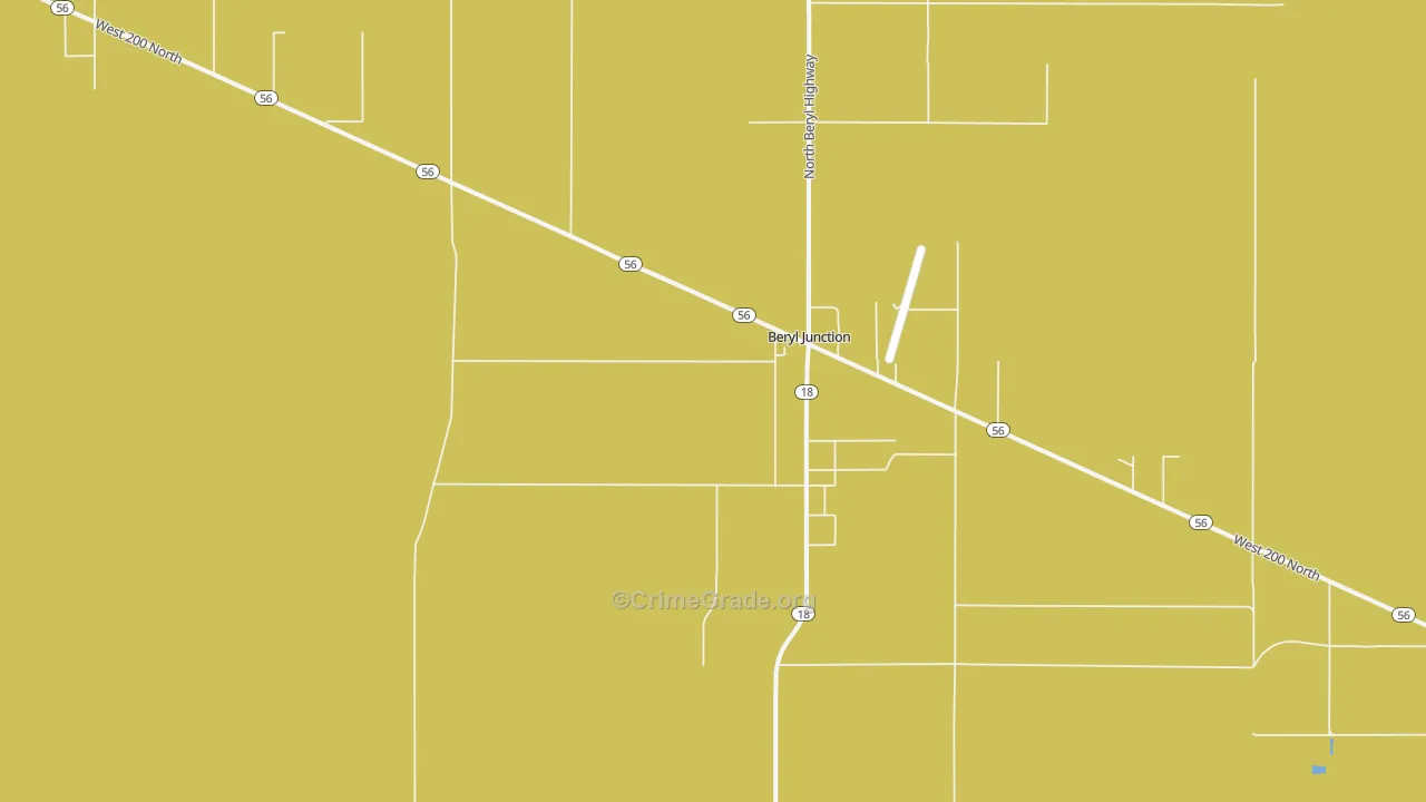 Beryl Junction, UT Map of Assault Rates