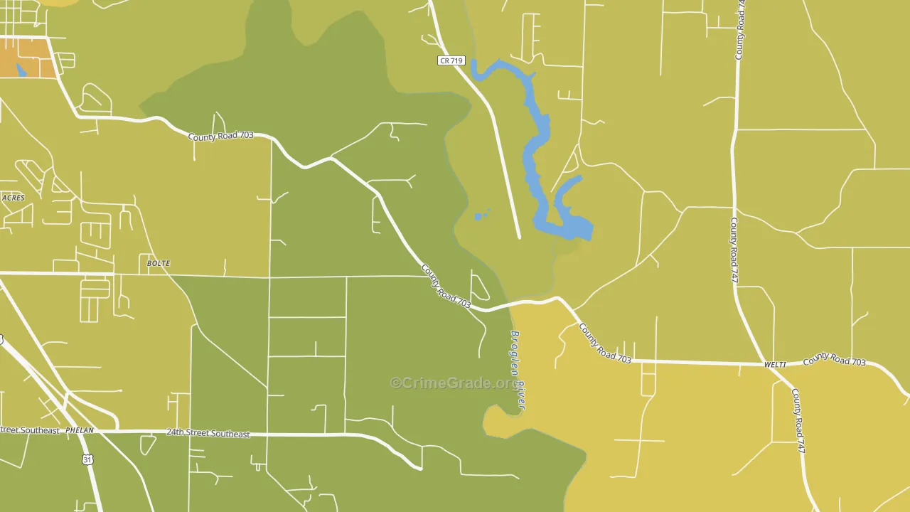 Bethel, AL Map of Assault Rates