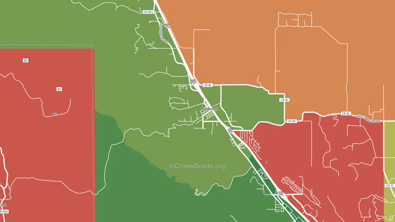 Bethlehem, SD Map of Assault Rates