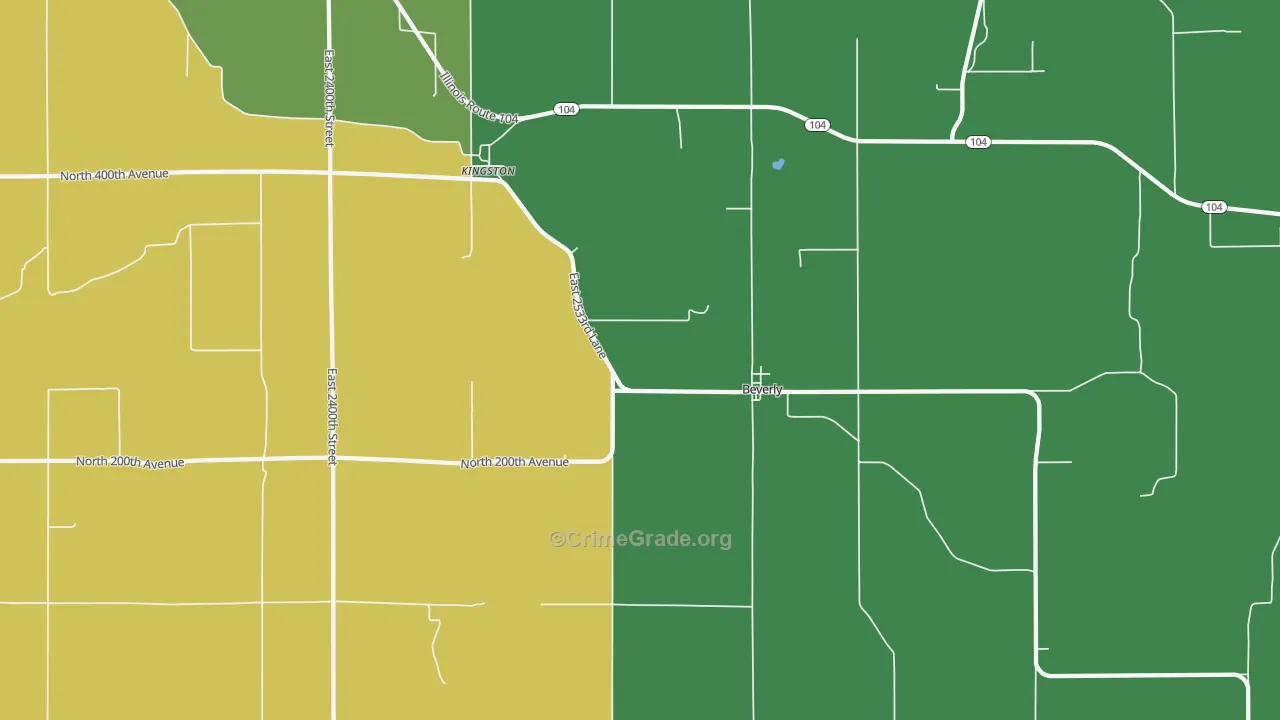 Beverly, IL Map of Assault Rates