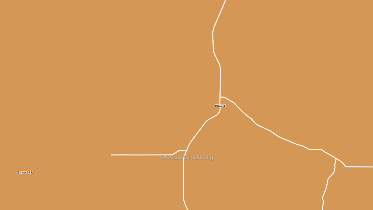 Biddle, MT Map of Assault Rates
