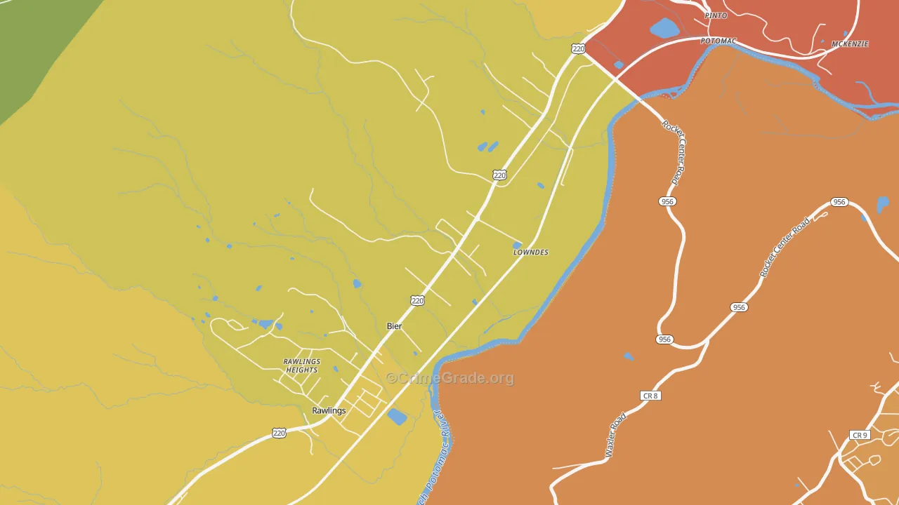 Bier, MD Map of Assault Rates
