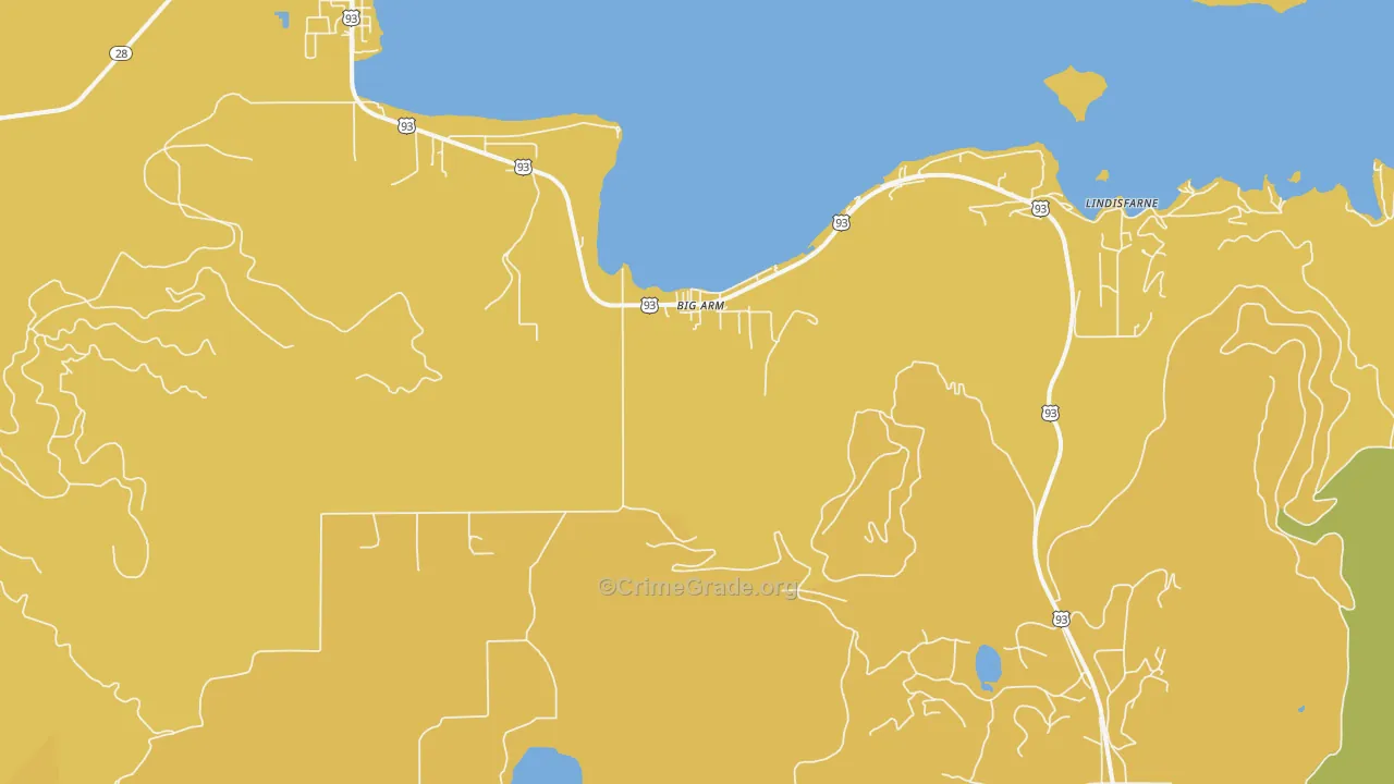 Big Arm, MT Map of Assault Rates