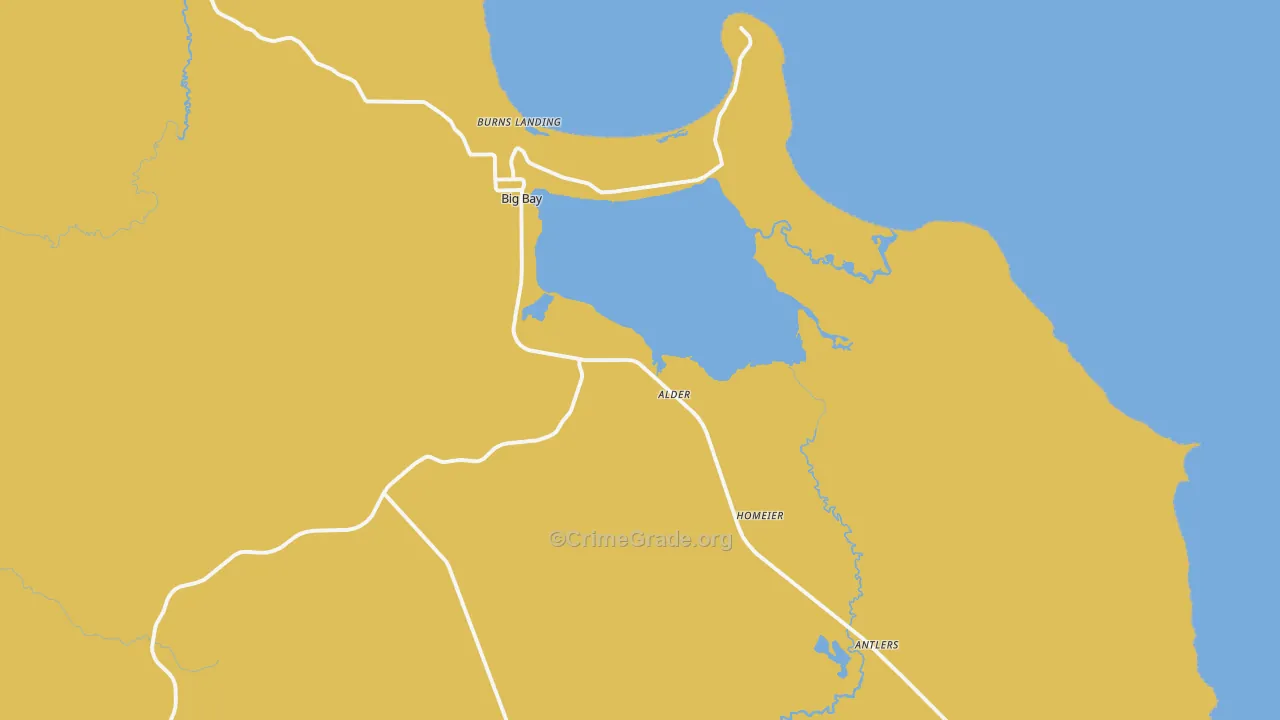 Big Bay, MI Map of Assault Rates