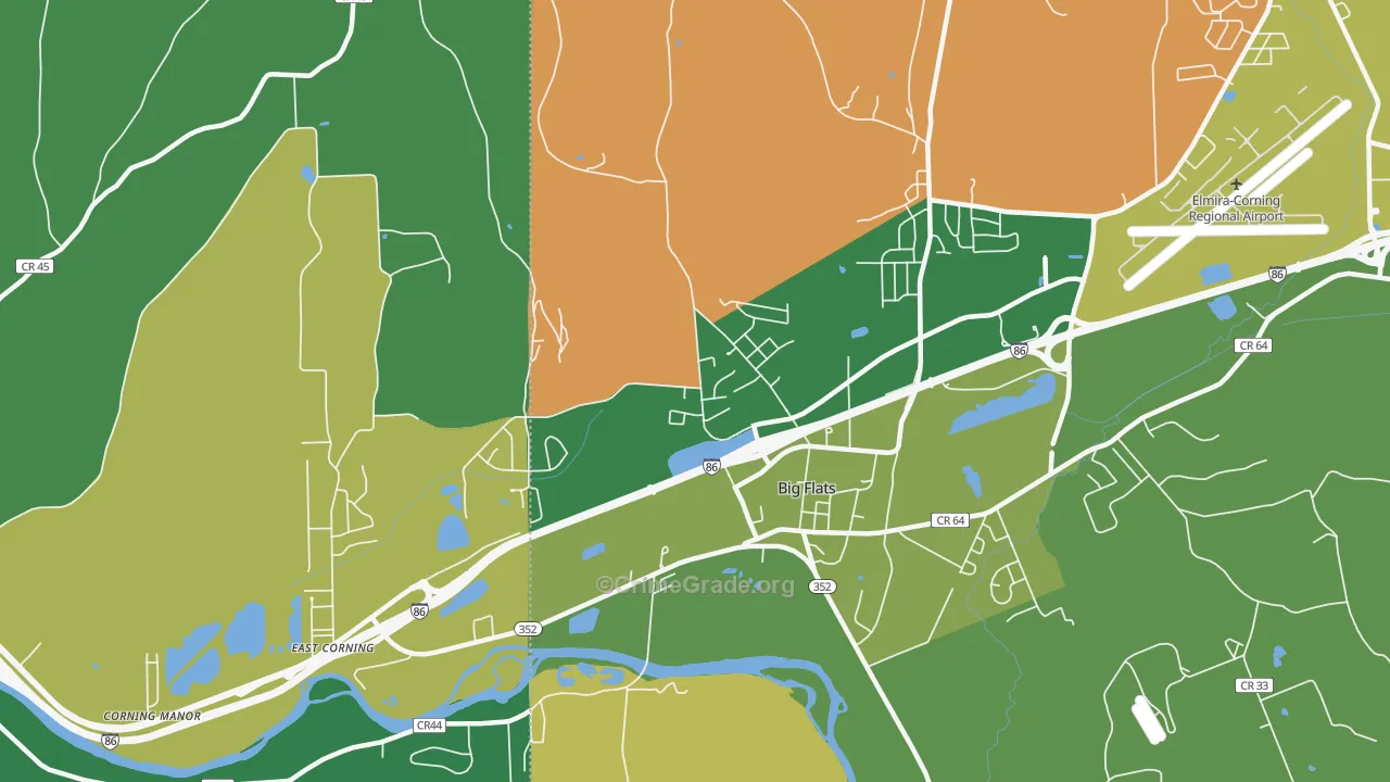 Big Flats, NY Map of Assault Rates