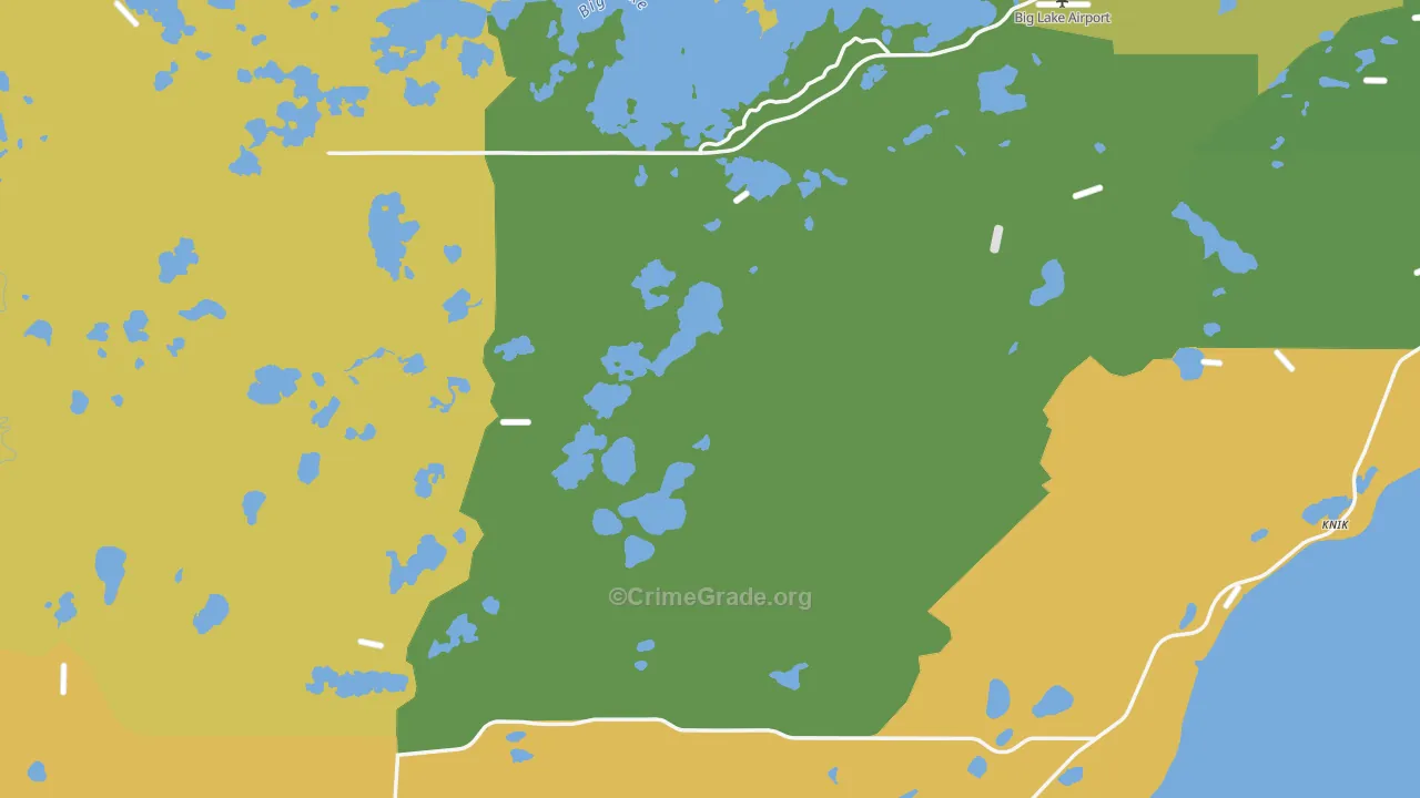 Big Lake, AK Map of Assault Rates
