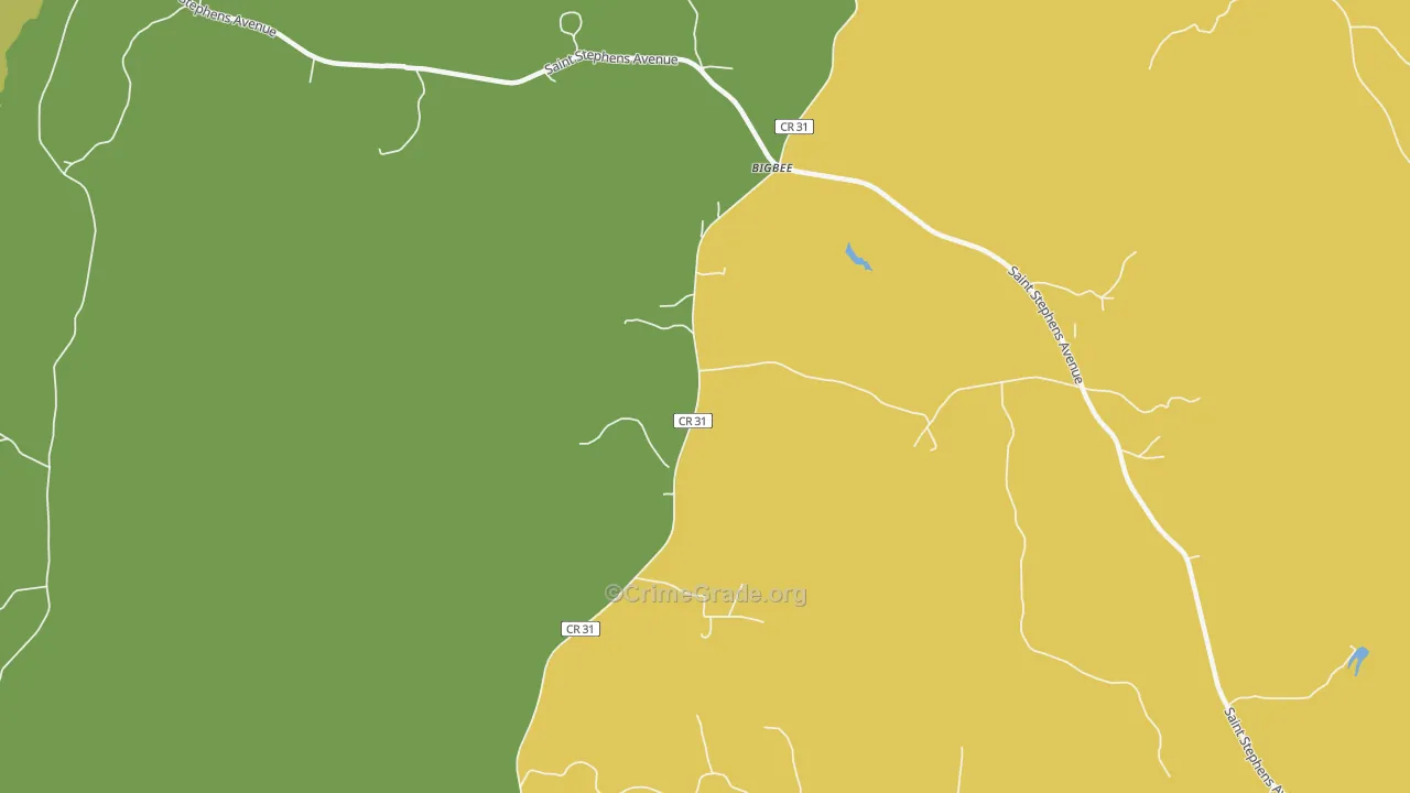 Bigbee, AL Map of Assault Rates