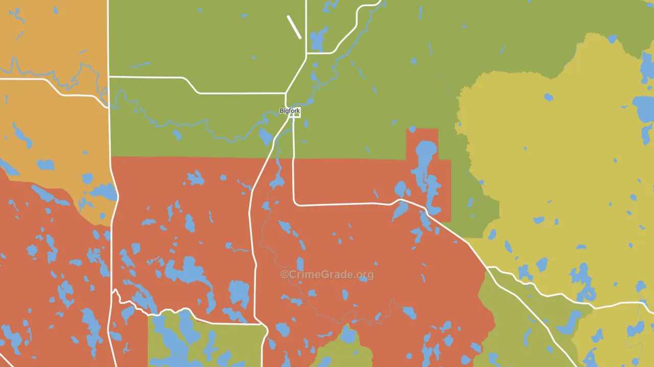 Bigfork, MN Map of Assault Rates
