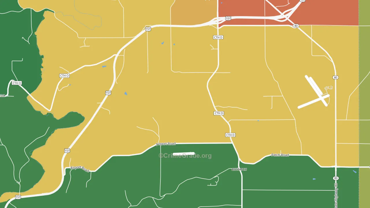 Bigpatch, WI Map of Assault Rates