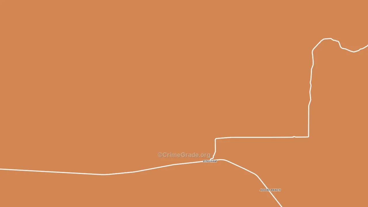 Bingham, NM Map of Assault Rates
